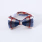 Pet Adjustable Bow/Tie Collar with Plaid Pattern