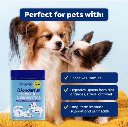 Wonderfur Prebiotics & Probiotics for dogs and cats 150g