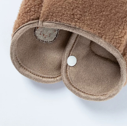Bear Embroidered Teddy Fleece Pet Vest for Cats & Small Dogs