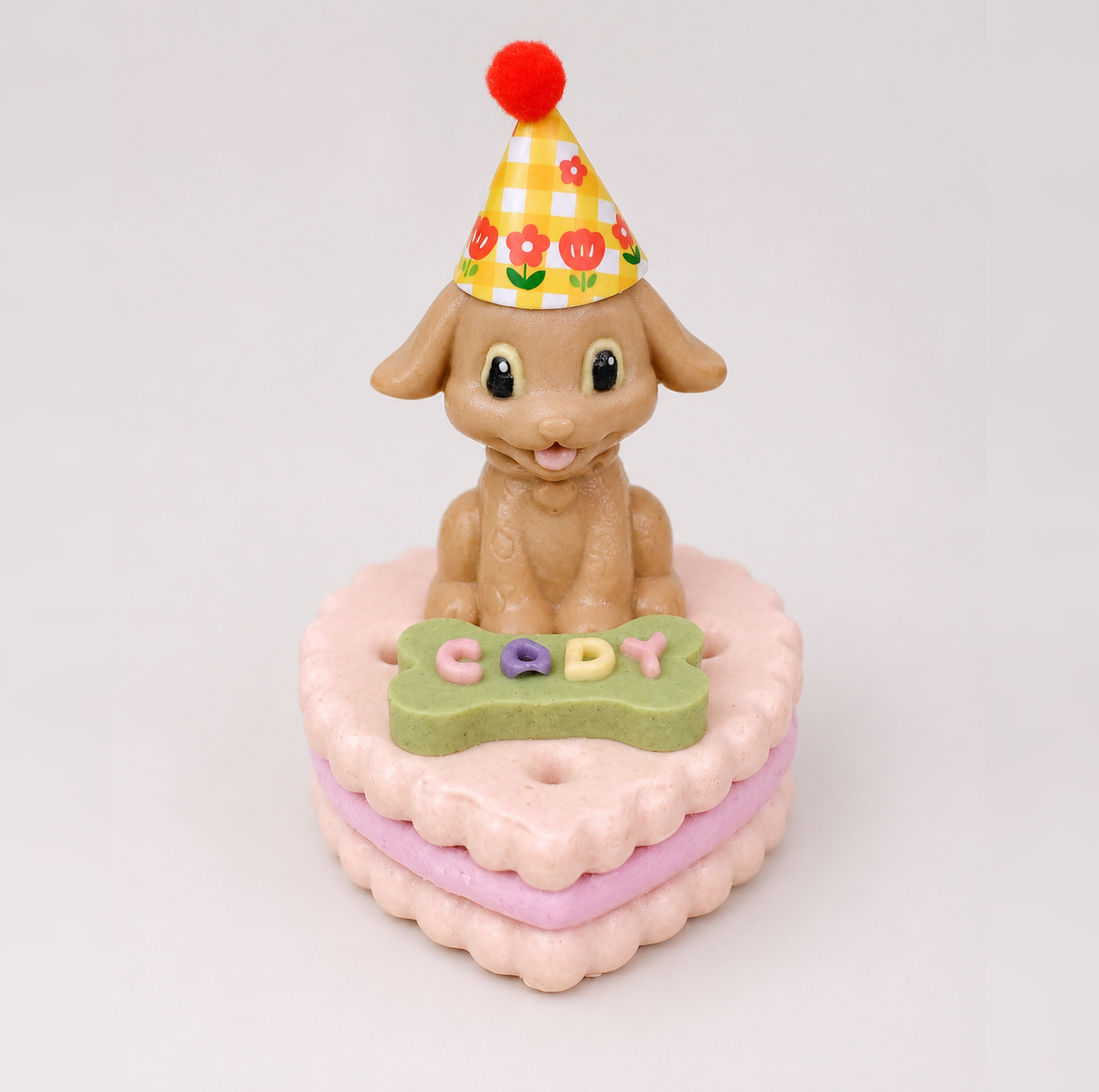 Le Petit Paws: Happy Barkday. Dog Birthday Cake - Brown