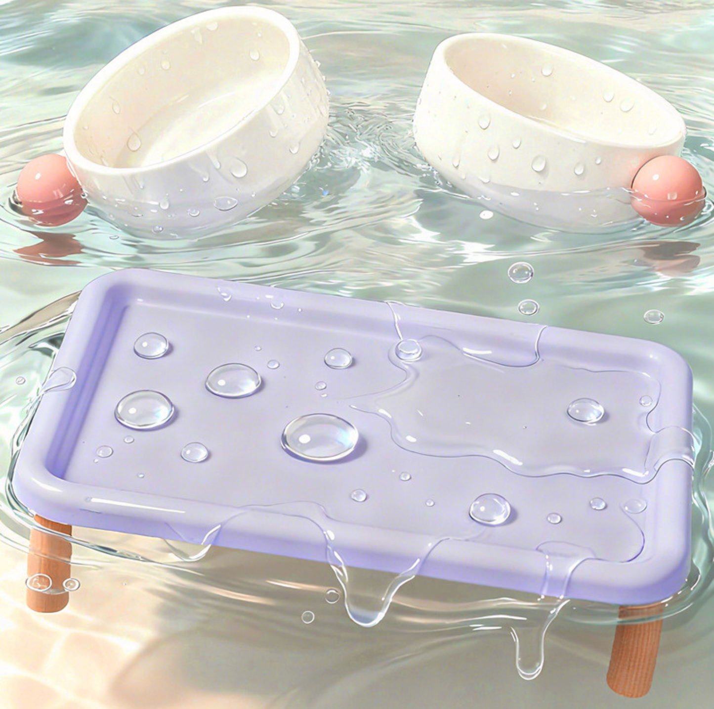 Ceramic Pet Bowl & Stand Set (Available Separately)
