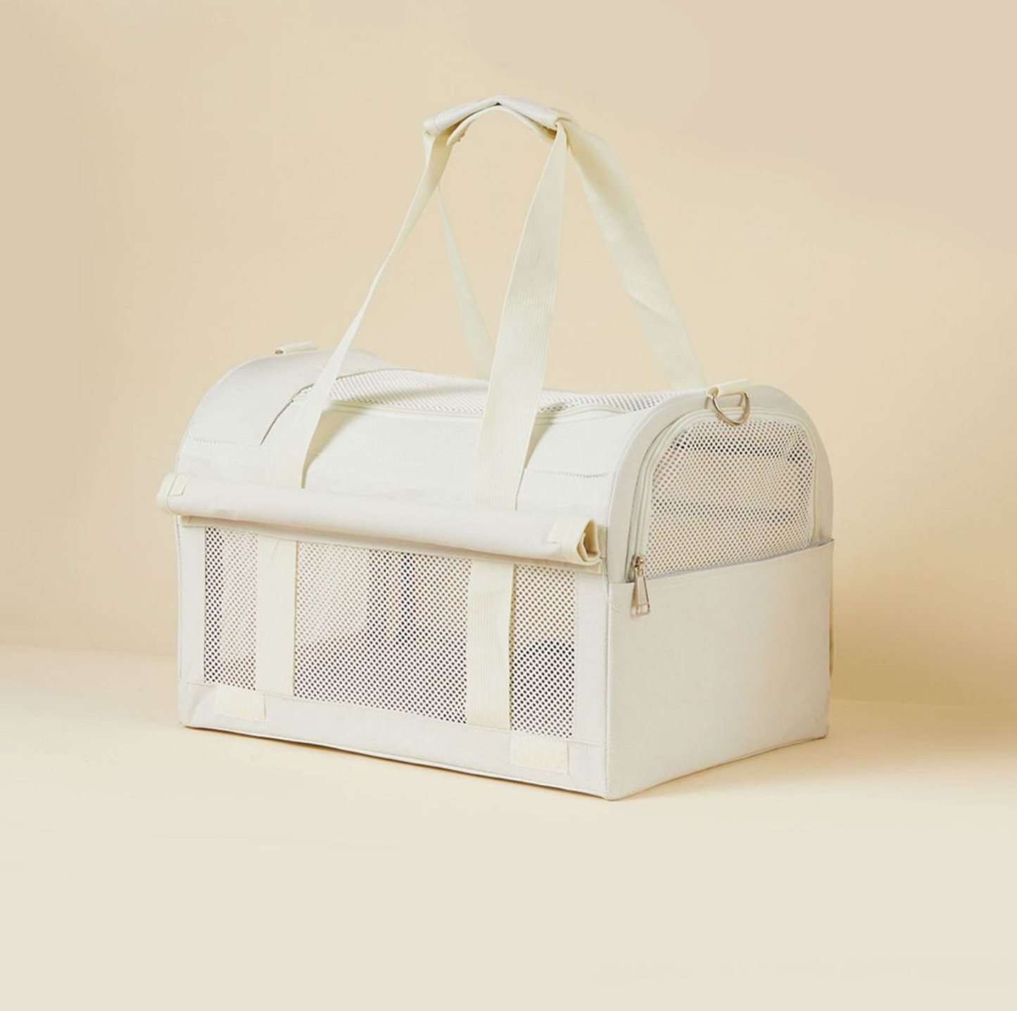 Oxford Dome Pet Travel Carrier with Side Opening for Cats & Small Dogs
