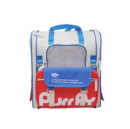 PurrPy Pet Travel Backpack with Detachable Mini Bag - Fresh Colours