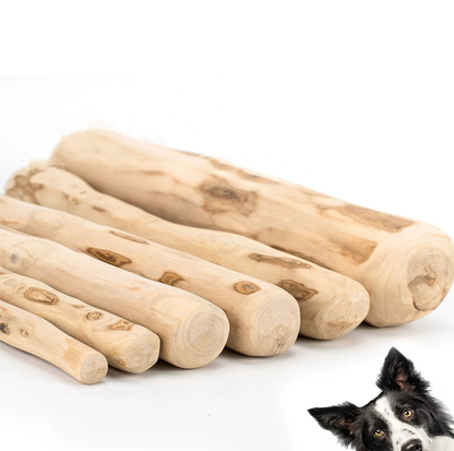 Natural Coffee Wood Dental Chew Stick for Dogs