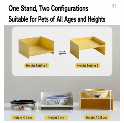 Patterned Ceramic Pet Feeding Bowl
