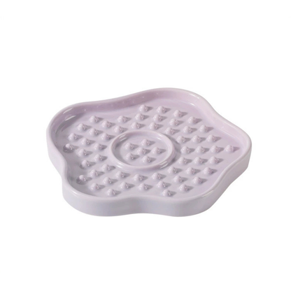 Petal Shaped Ceramic Pet Slow Feeder