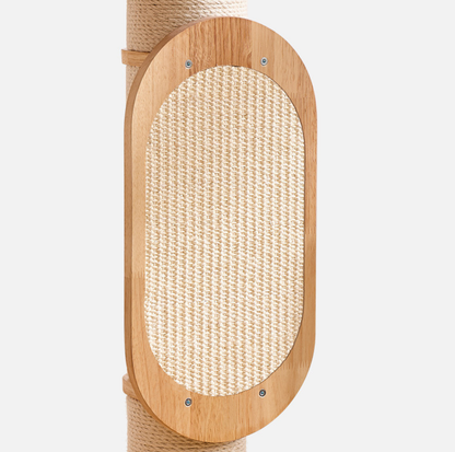 Solid Wood Multi-Level Cat Tower - 183cm