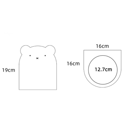 Magnetic Adjustable Elevated Ceramic Pet Bowl with Bear-Shaped Stand