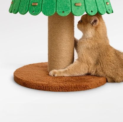 Felt Fabric Christmas Tree Cat Climbing Tower