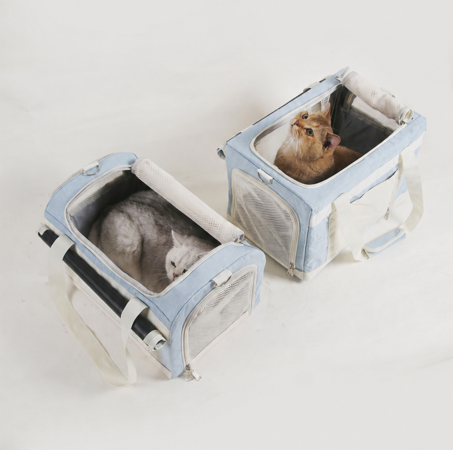 Double-Decker Detachable Pet Carrier Stroller
