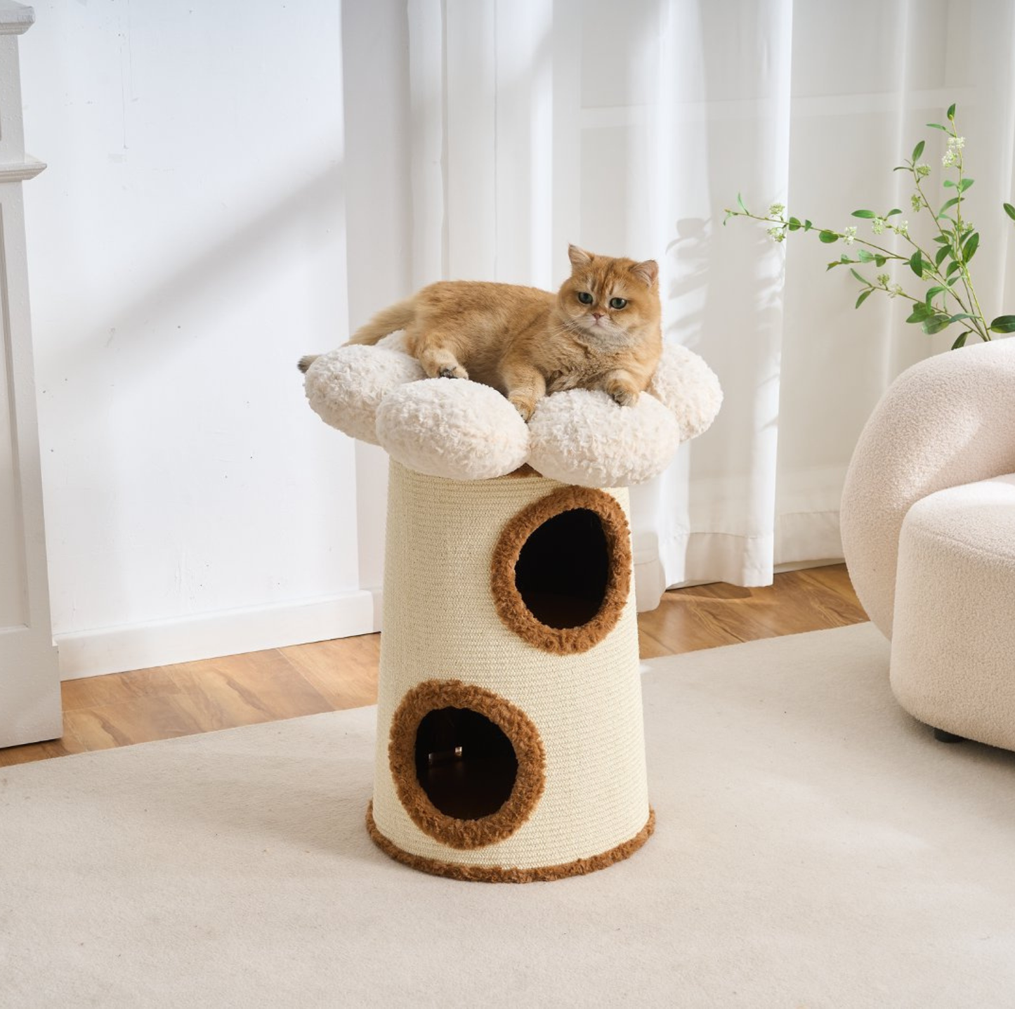 Bloom Nest 3-Tier Sisal Cat Barrel Condo