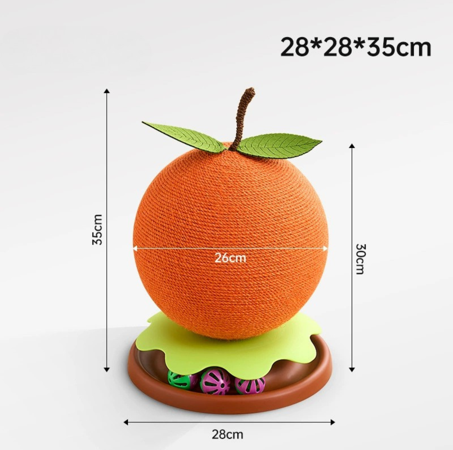 Sisal Ball Cat Scratcher with Track Toy