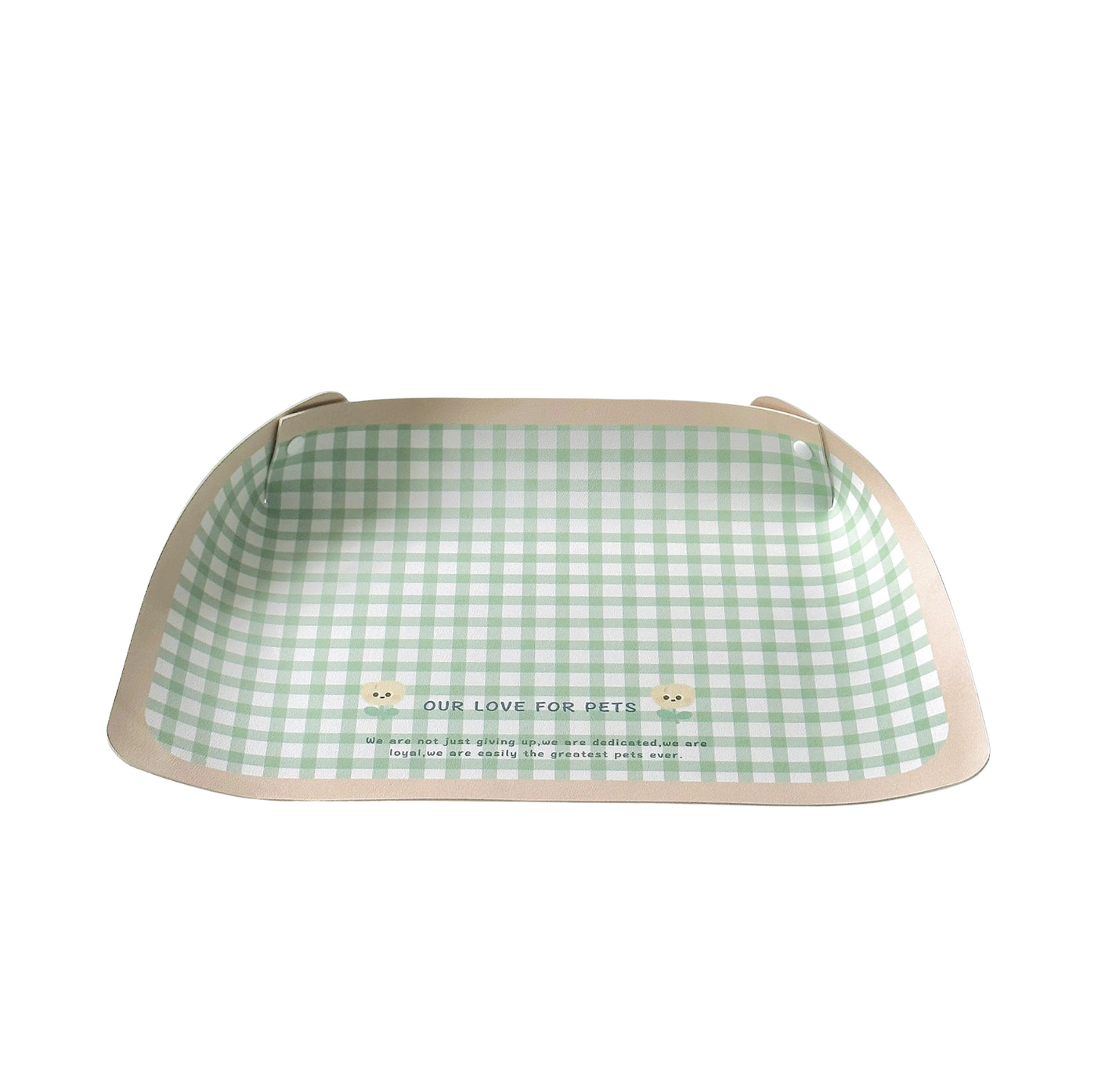 Foldable Waterproof PU Feeding Mat – Splash-Proof & Easy-Clean
