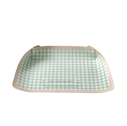 Foldable Waterproof PU Feeding Mat – Splash-Proof & Easy-Clean