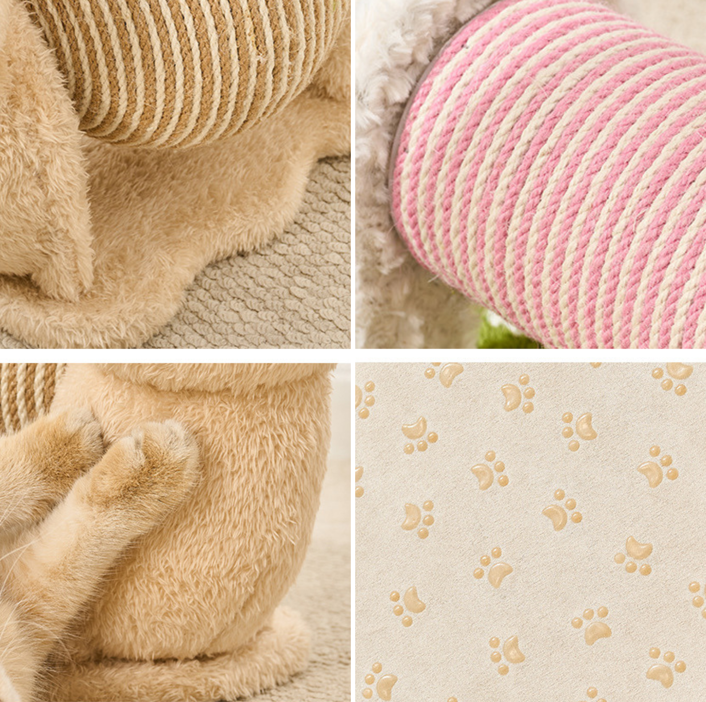 Snail Rotating Sisal Cat Scratcher Toy with Bell