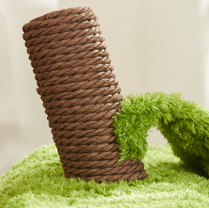 Cmisstree Avocado Multifunctional Cat Scratching Post and Bed