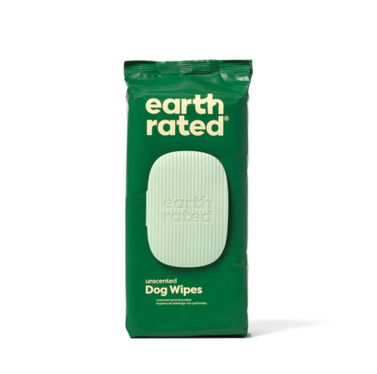 Earth Rated Plant-Based Pet Grooming Wipes- 100 Wipes