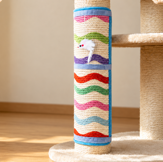 Self-Adhesive Sisal Cat Scratching Mat for Furniture Legs