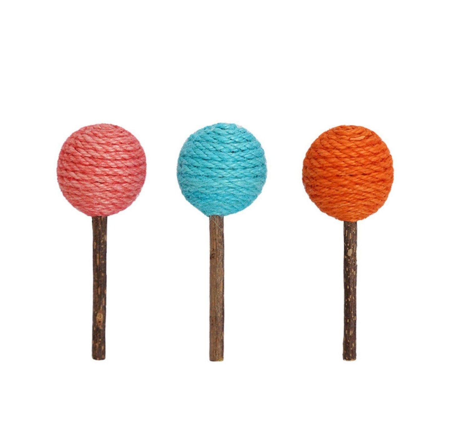 ZeZe Lollipop-Shaped Polygonum Cat Toy Set (3 Pieces)