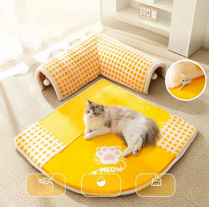 Cat Tunnel Bed – Play & Sleep in One