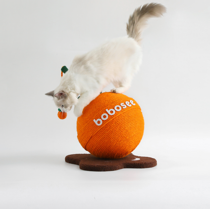 Fruit Lollipop Style Cat Scratcher Toy – Orange & Strawberry