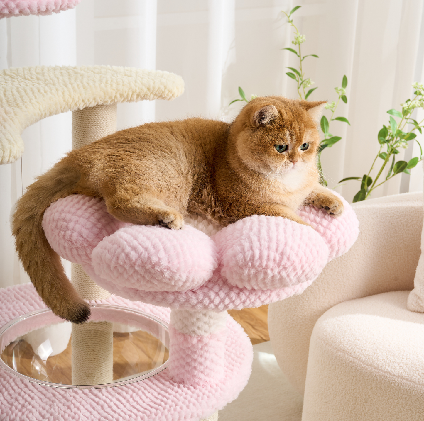 Blush Bloom Multi-Platform Cat Tree