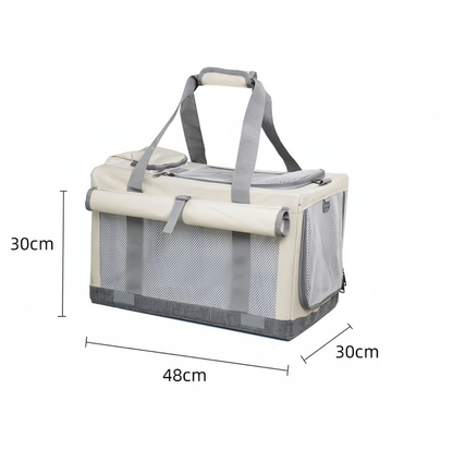 Oxford Boxy Pet Travel Tote Carrier for Cats & Small Dogs