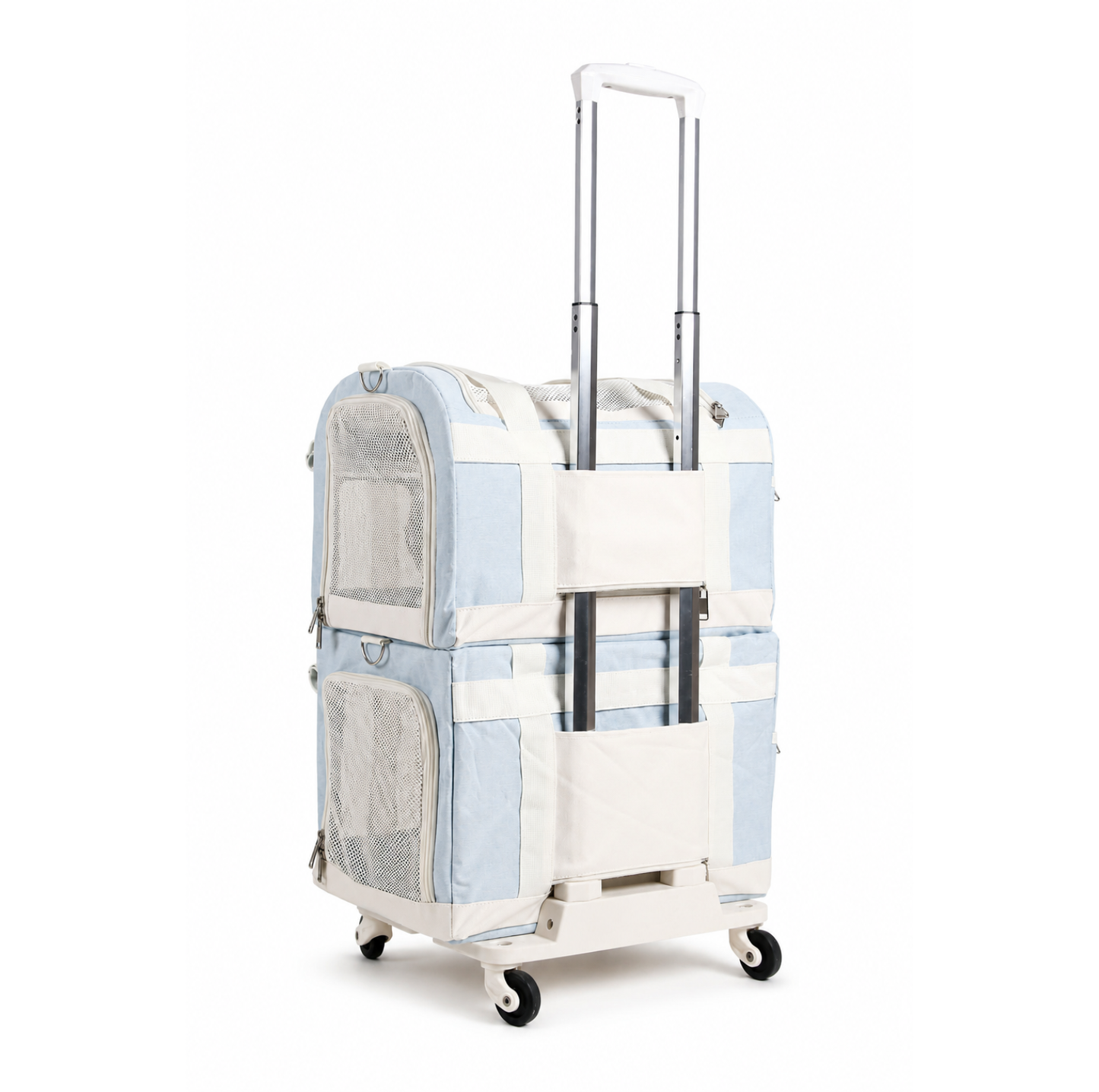 Double-Decker Detachable Pet Carrier Stroller