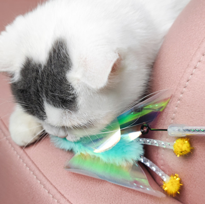 Shiny Butterfly Telescopic Cat Wand