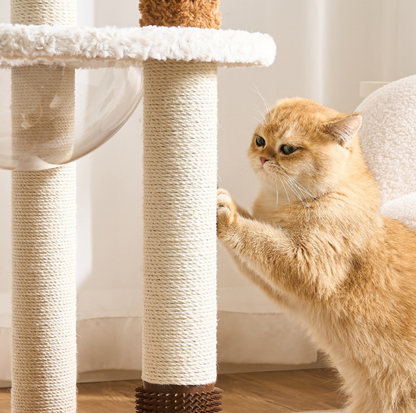 Natural Bloom Multi-Platform Cat Tree