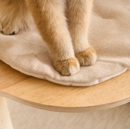 Adjustable Ceiling-Mounted Wooden Cat Tree - V02 (250-300cm)