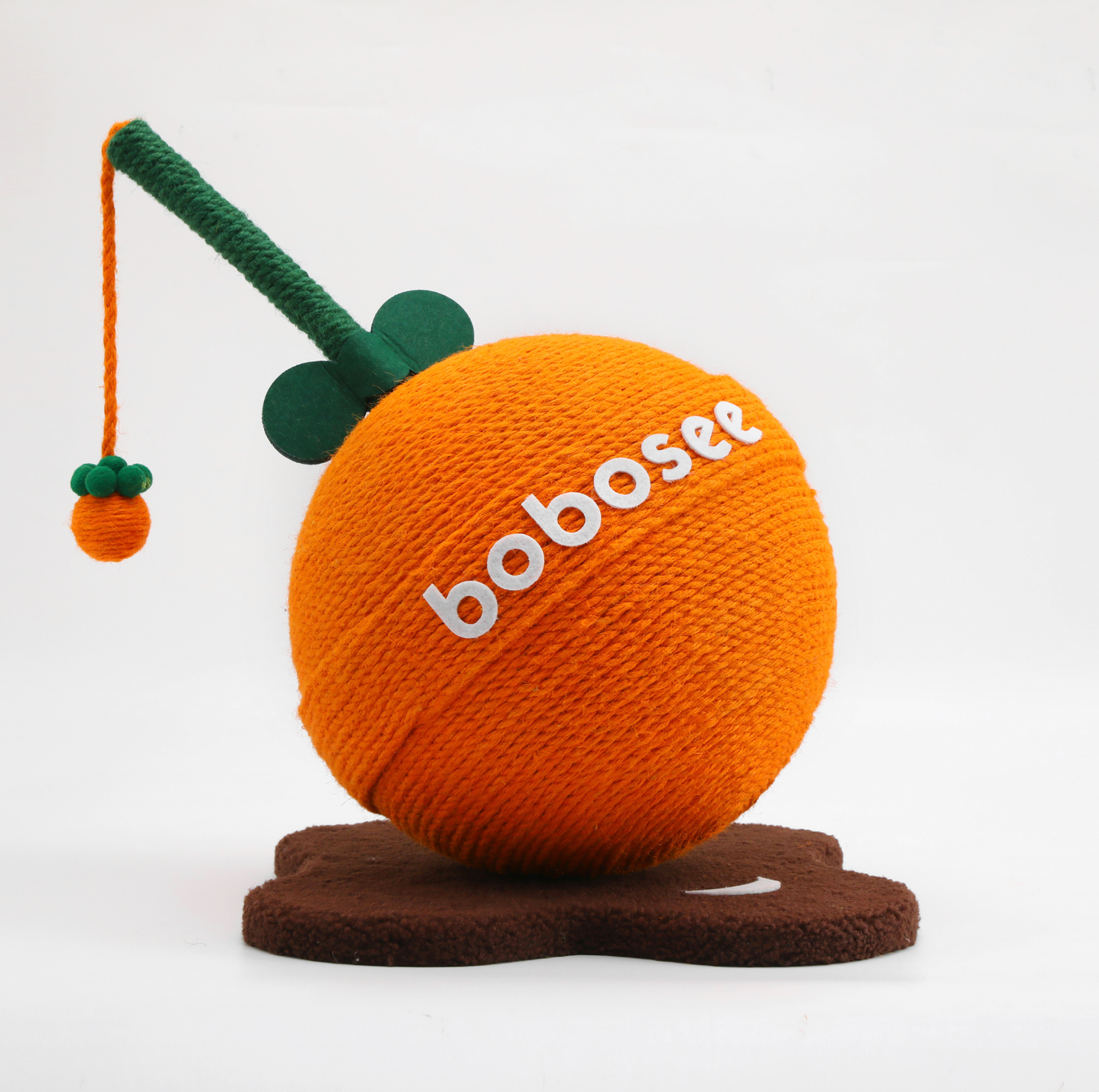 Fruit Lollipop Style Cat Scratcher Toy – Orange & Strawberry