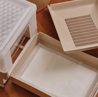 Ecoboco Pure Flow Double-Layer Cat Litter Box and Cat Litter System