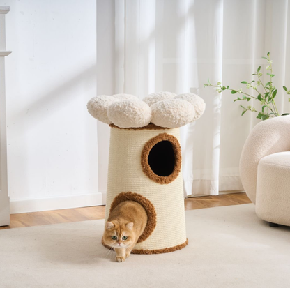 Bloom Nest 3-Tier Sisal Cat Barrel Condo
