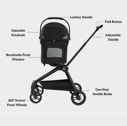 Reversible Pet Stroller – Premium Lightweight Design