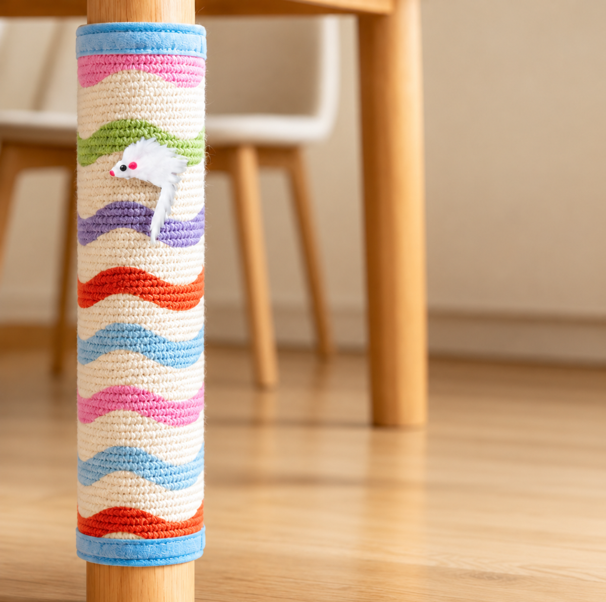 Self-Adhesive Sisal Cat Scratching Mat for Furniture Legs