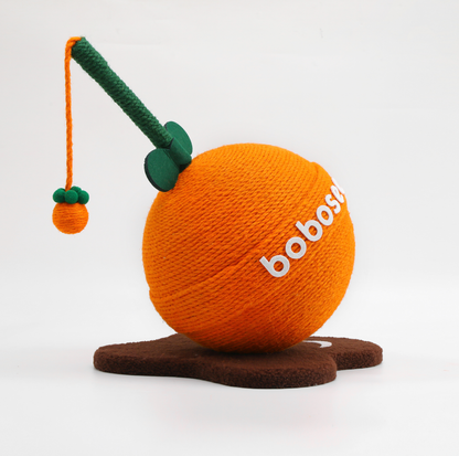 Fruit Lollipop Style Cat Scratcher Toy – Orange & Strawberry