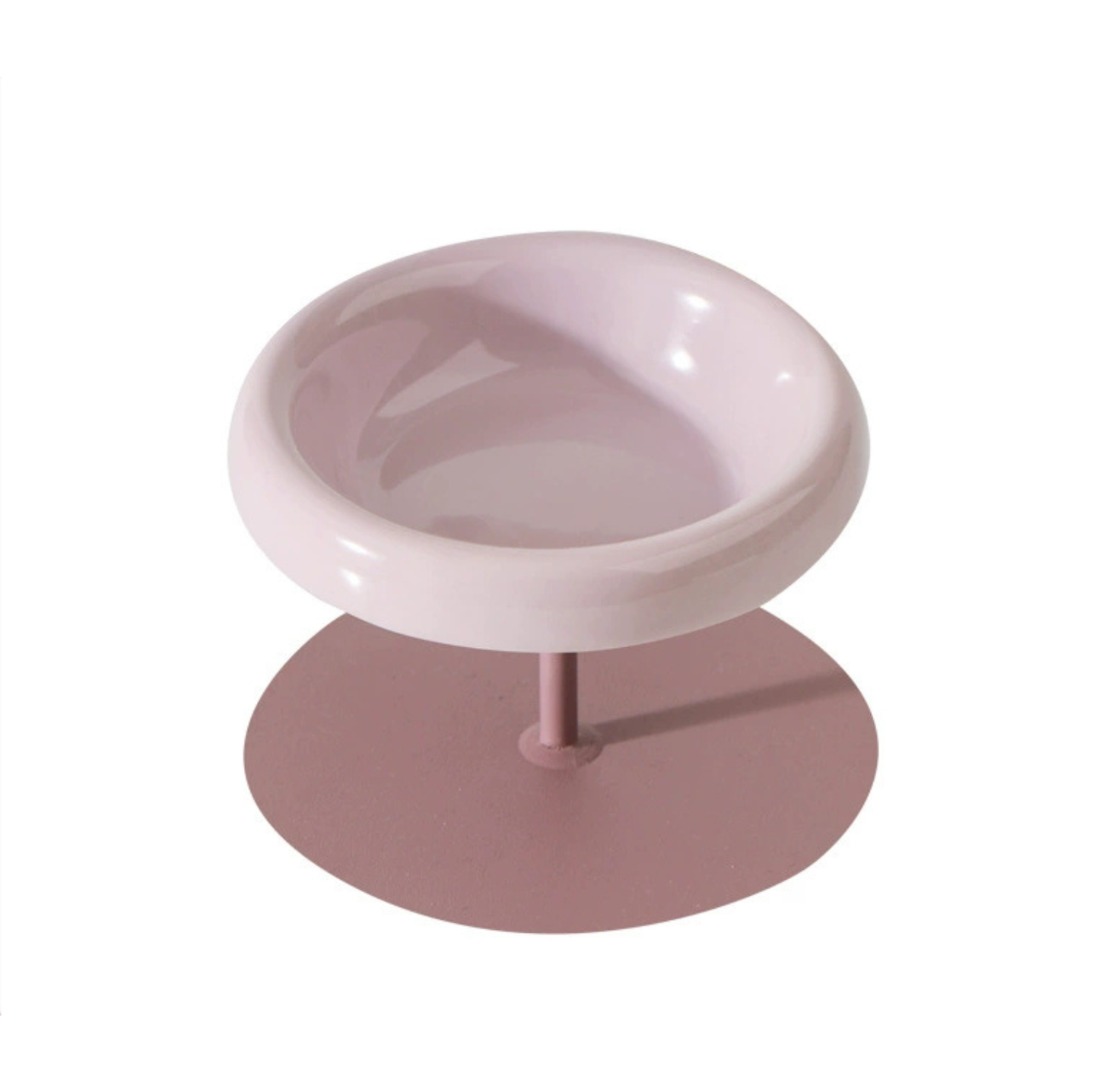 Aura Ceramic Pet Bowl with Metal Stand