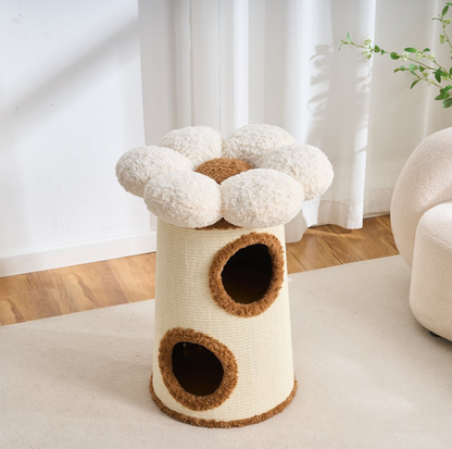 Bloom Nest 3-Tier Sisal Cat Barrel Condo
