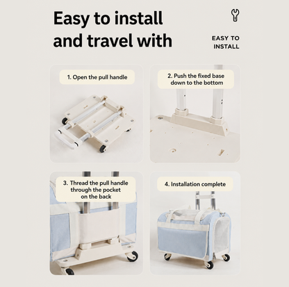 Double-Decker Detachable Pet Carrier Stroller