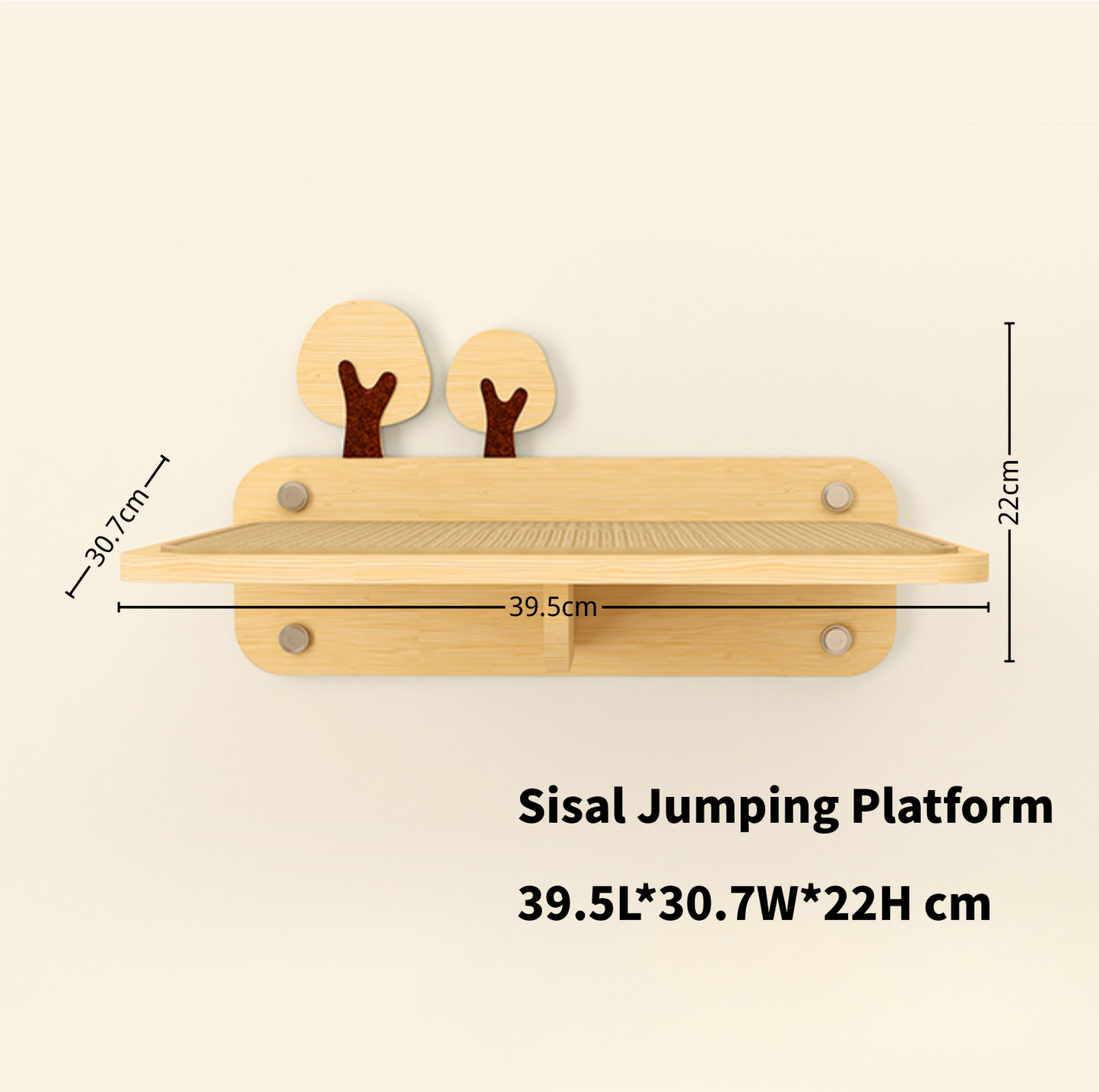 Elk-Themed Wall & Window Cat Playground Set (Screws & Suction Cups Included)