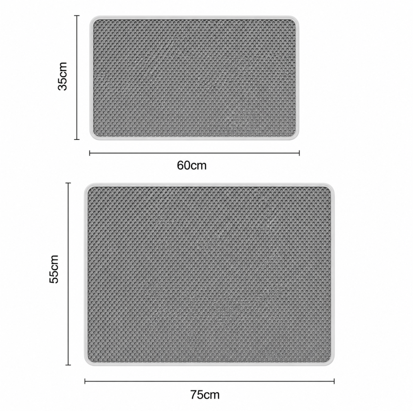 Double-Layer Honeycomb Cat Litter Mat for Trapping Litter