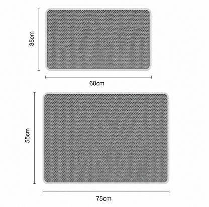 Double-Layer Honeycomb Cat Litter Mat for Trapping Litter