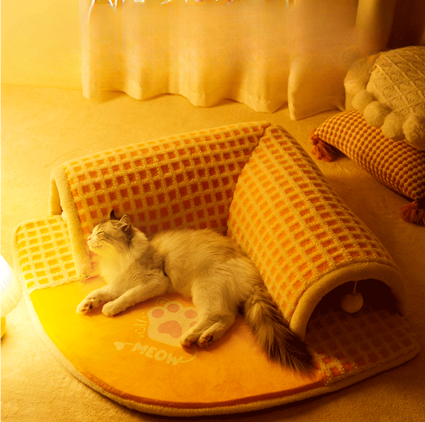 Cat Tunnel Bed – Play & Sleep in One