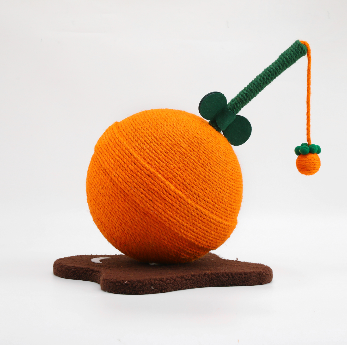 Fruit Lollipop Style Cat Scratcher Toy – Orange & Strawberry
