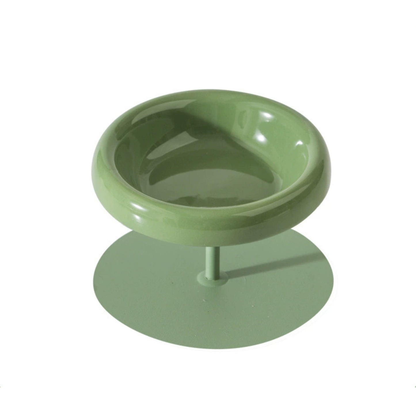 Aura Ceramic Pet Bowl with Metal Stand