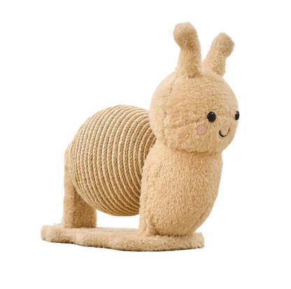 Snail Rotating Sisal Cat Scratcher Toy with Bell