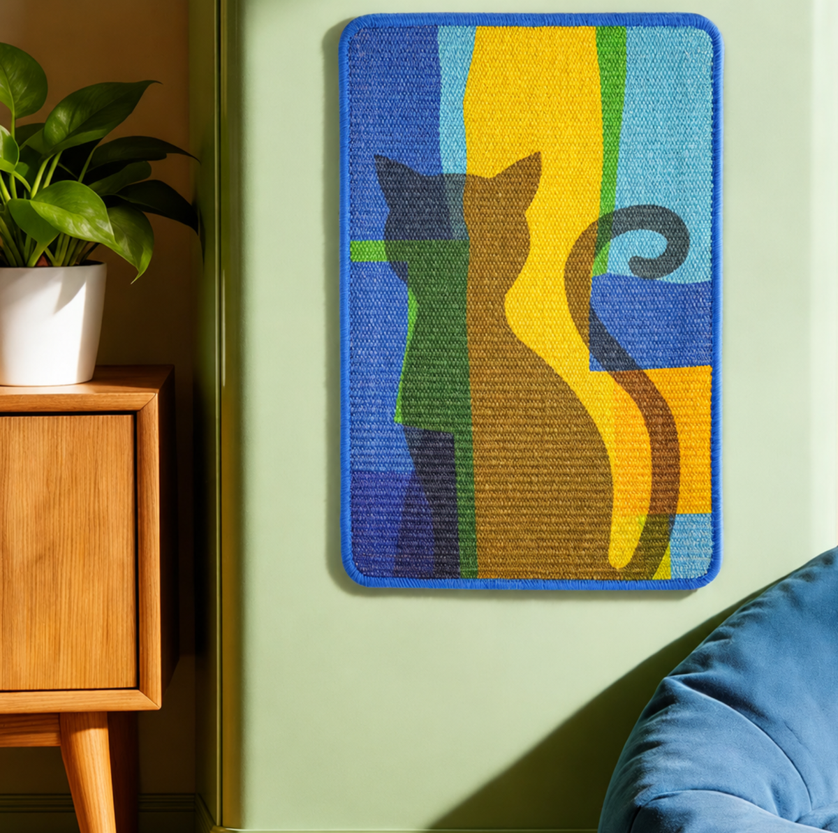 Stick & Scratch Sisal Cat Scratching Mat