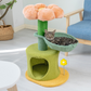Flower-Styled Cat Tree with Soft Nest & Scratching Posts