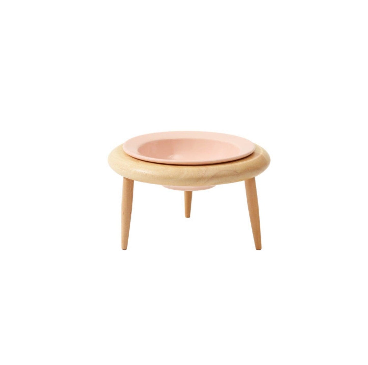 UFO Styled Tilted Cat and Dog Bowl with Elevated Stand